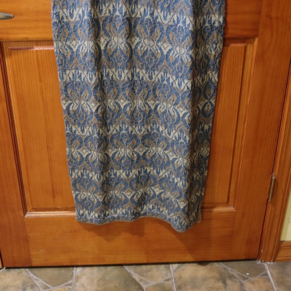 Peruvian Connection Patterned Maxi Dress in Blue and Gold - Picture 10 of 12